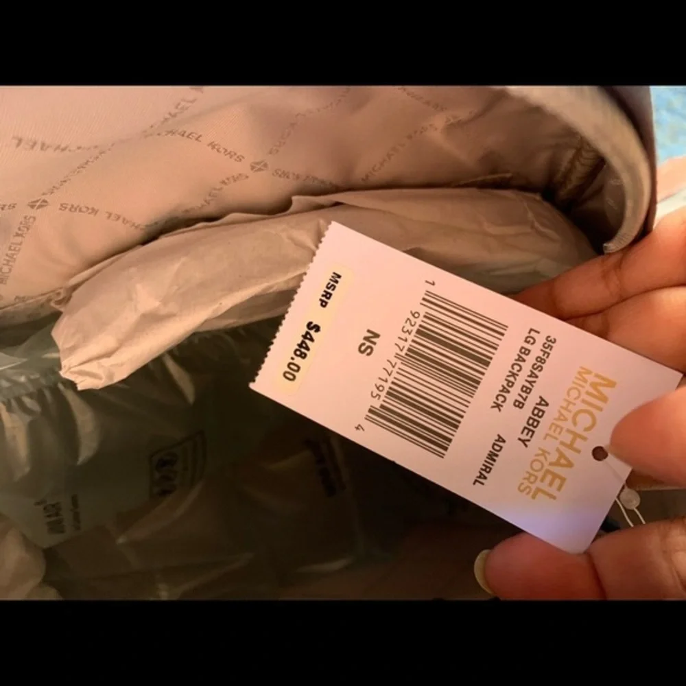 Michael kors abbey large signature print backpack